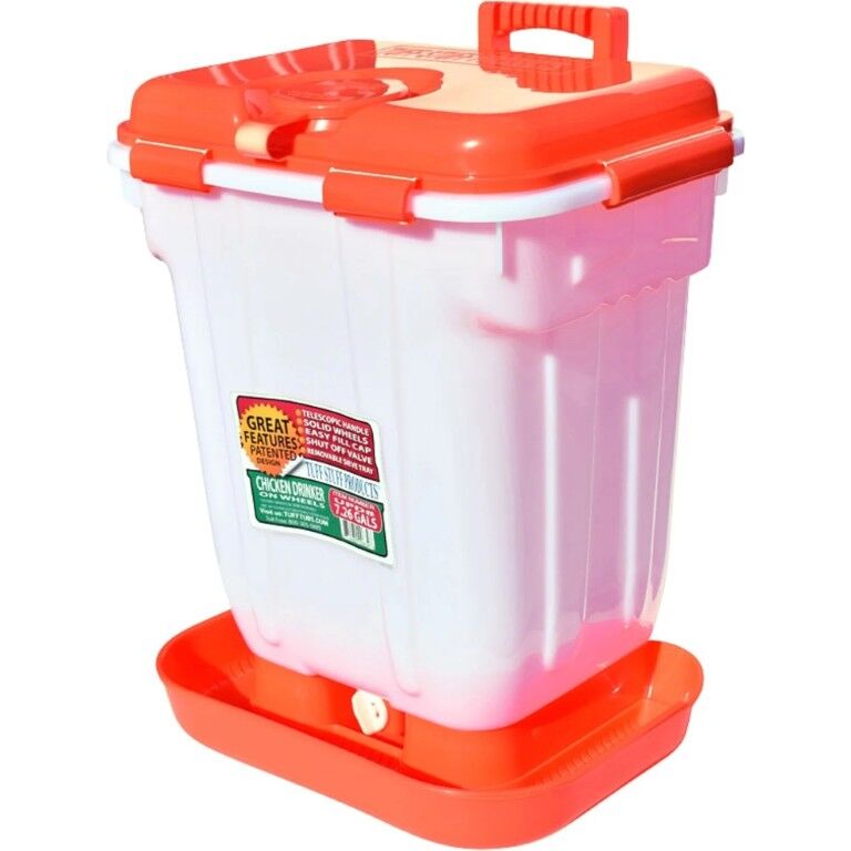 Tuff Stuff Products Telescopic Handle Ultra Poultry Drinker, 7.62-Gal