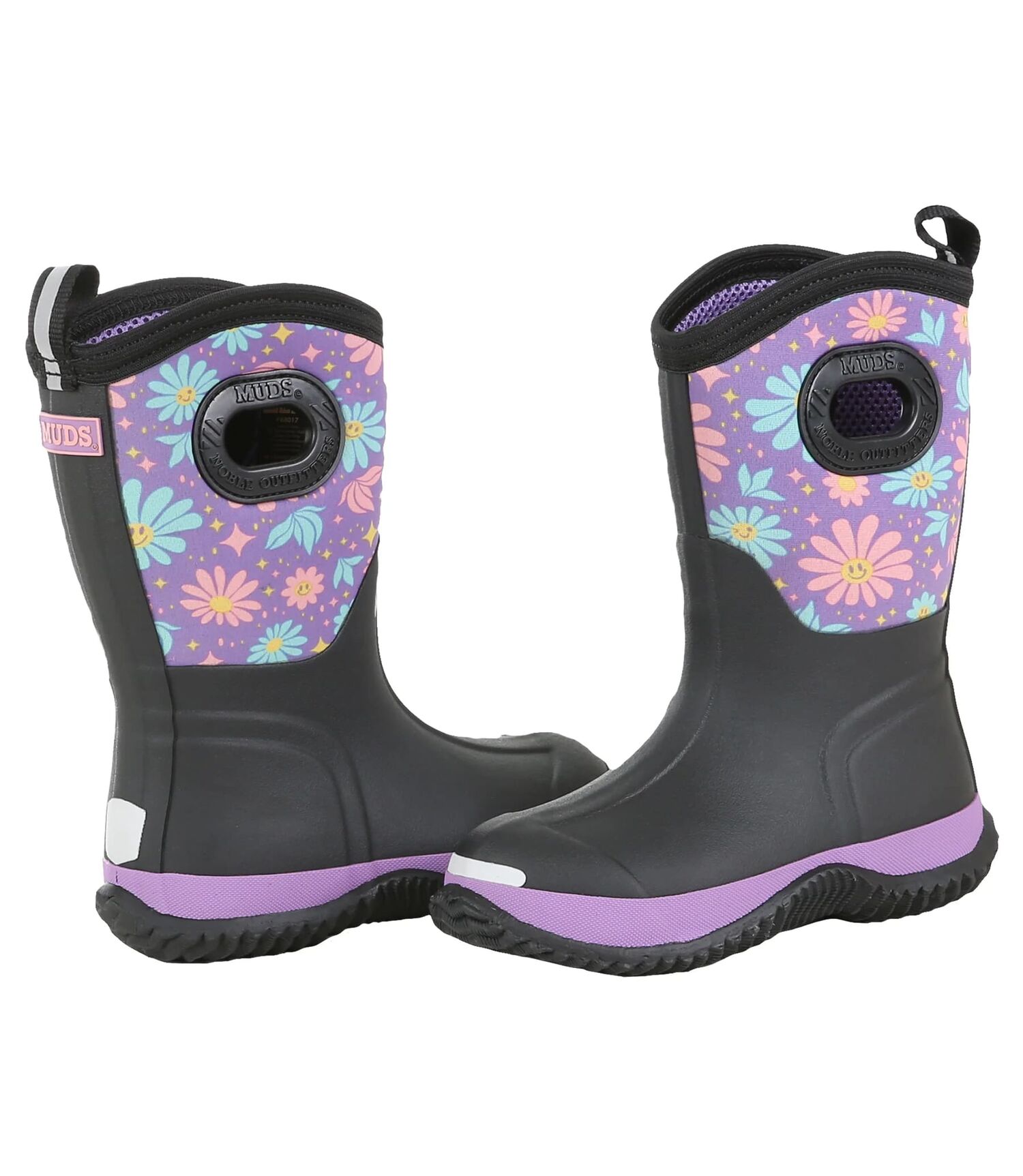 Noble Outfitters Kids' MUDS Daisy High Boots in Lavender/Black