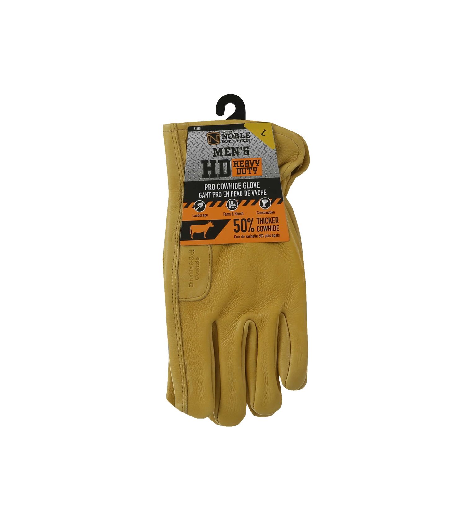 Noble Outfitters Men's Cowhide Heavy Duty Pro Work Glove