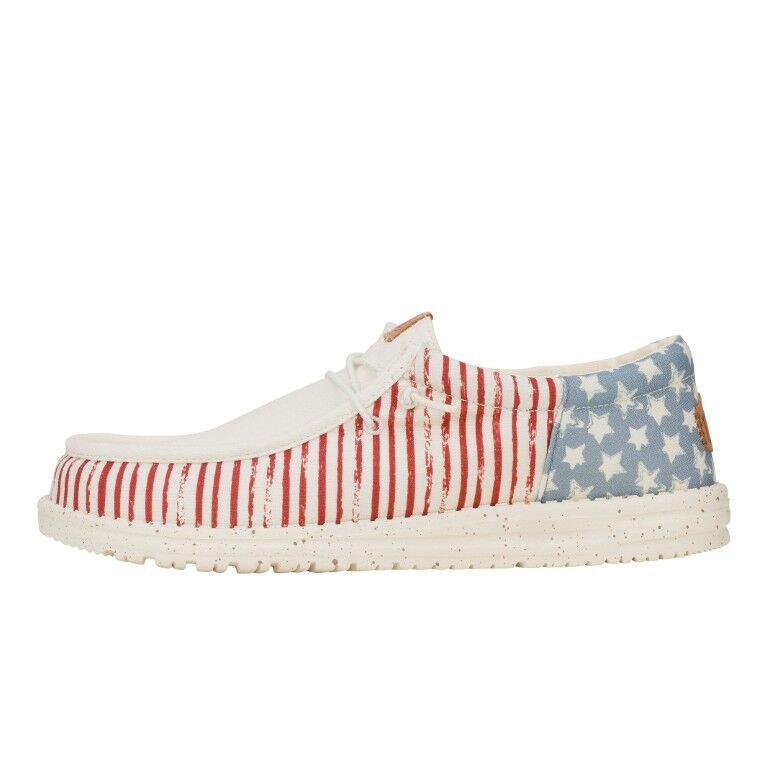 Hey Dude Men's Wally Funk Americana Stars Shoe