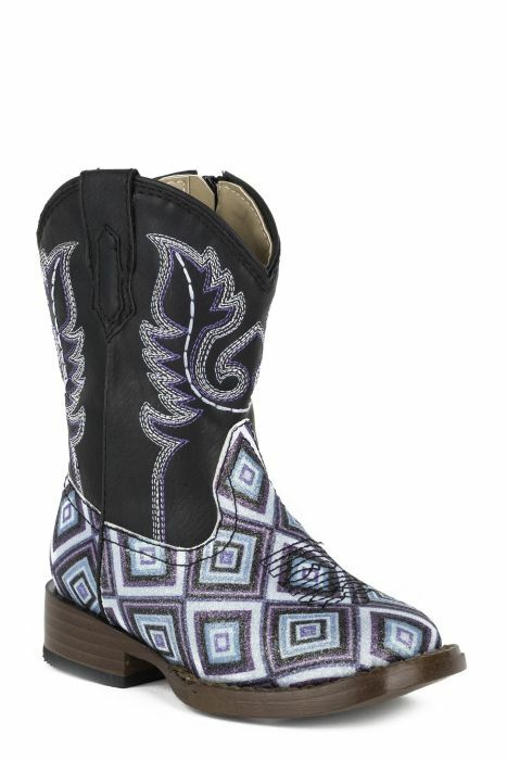 Roper Girl's Cowbabies Glitter Diamonds Boot