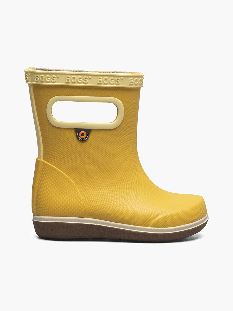 Bogs Kids' Skipper II Solid Rainboots in Mustard