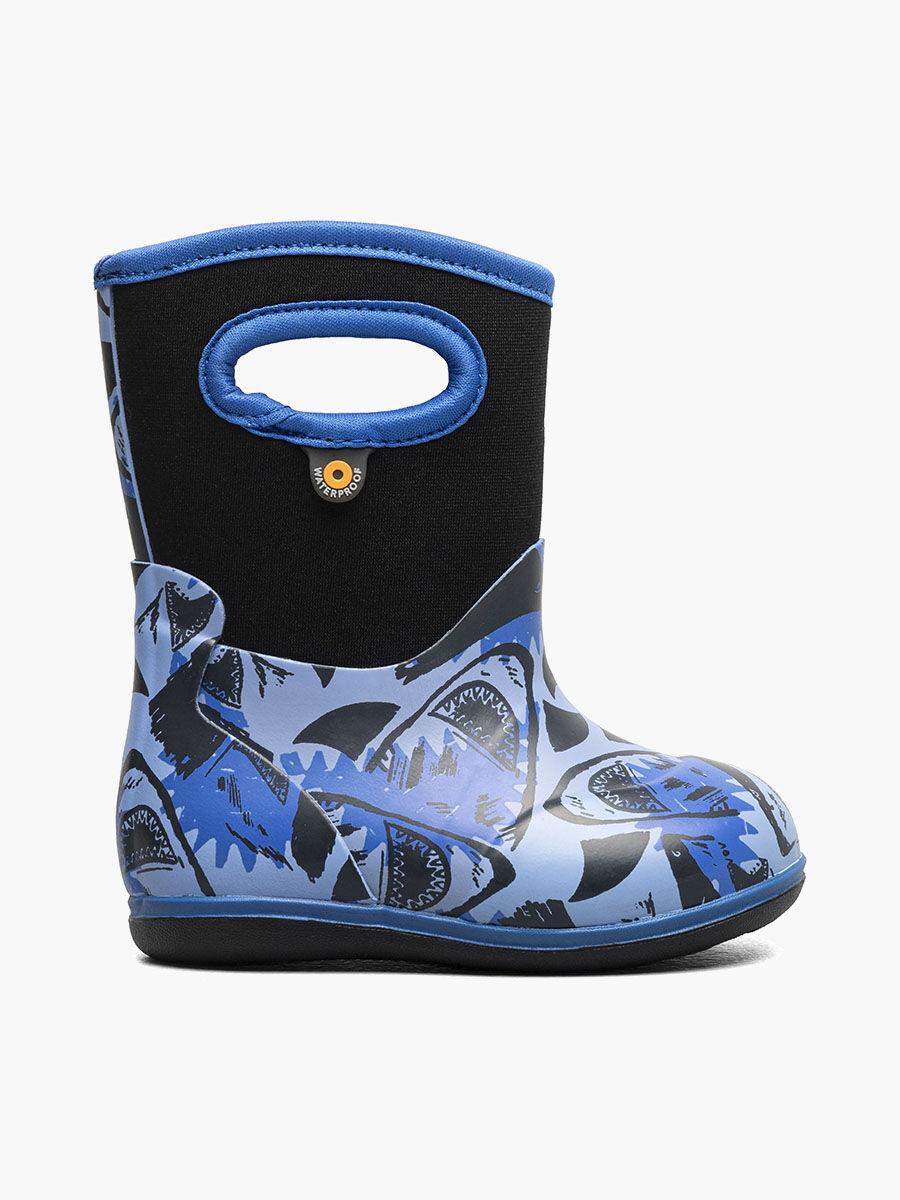 Bogs Kids' Baby Classic Sharks Baby Boots in Blue
