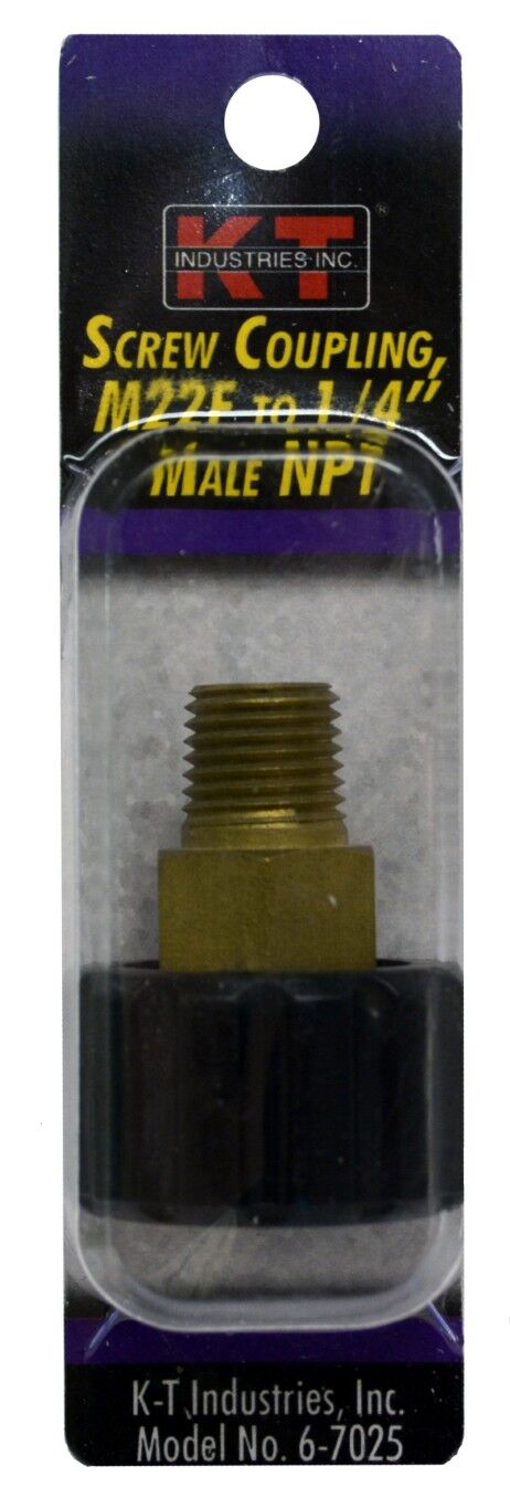 KT Industries Screw Coupling, M22F x 1/4-In Male NPT