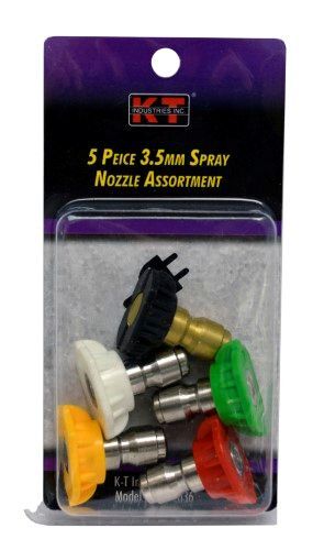 KT Industries Spray Nozzle Assortment, 3.5mm, 5-Pk