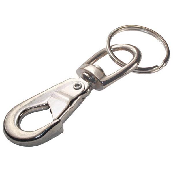 Hillman Swivel Snap Hook With Key Ring - 3/4 in, Stainless Steel