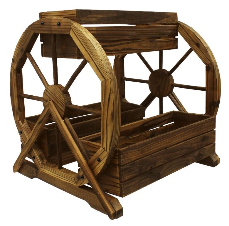 Leigh Country 3-Tier Wagon Wheel Planter
