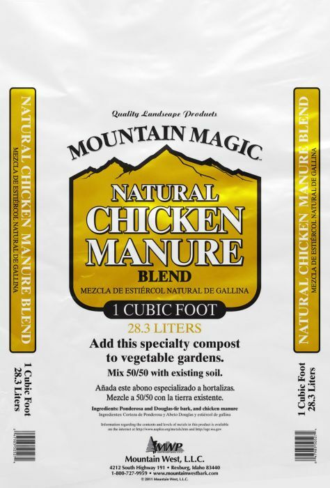 Mountain West Bark Products 1 Cu. Ft. Chicken Manure