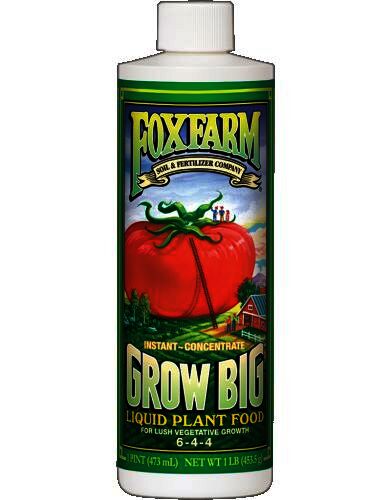 Fox Farm Grow Big Liquid Plant Food, 1-Pint
