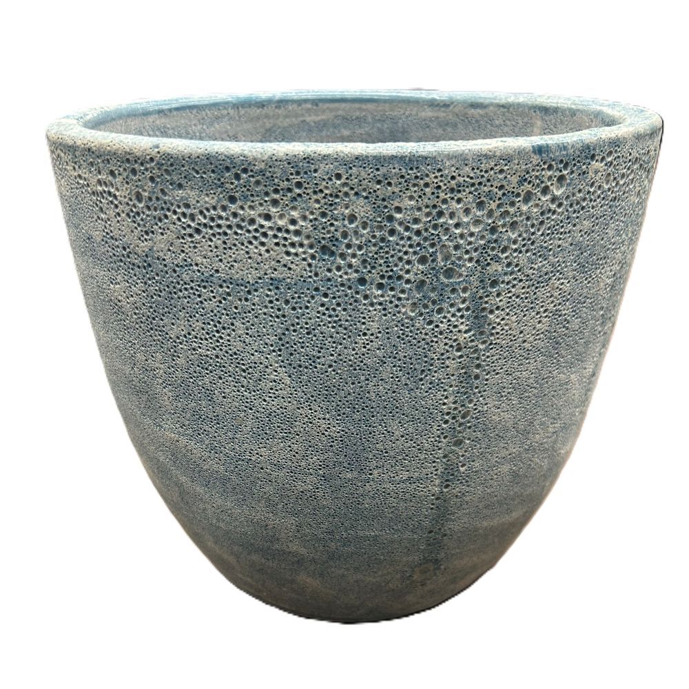 Pacific Home & Garden Coral Aqua Blue Pot, 12-In