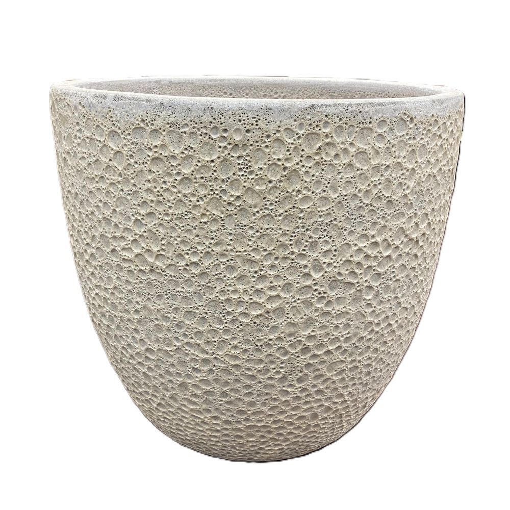 Pacific Home & Garden Coral White Pot, 19-In