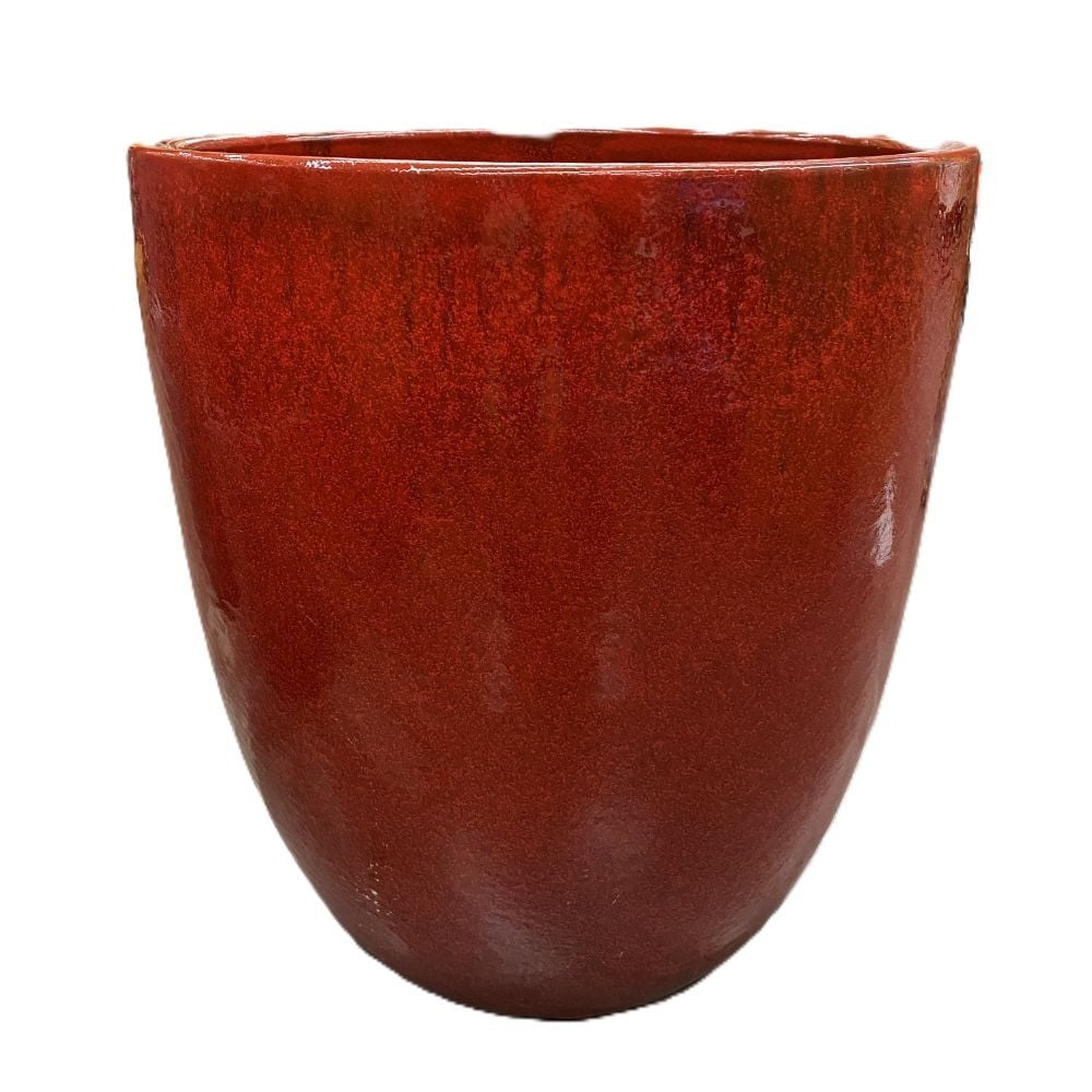 Pacific Home & Garden Milano Cone Red Pot, 18-In