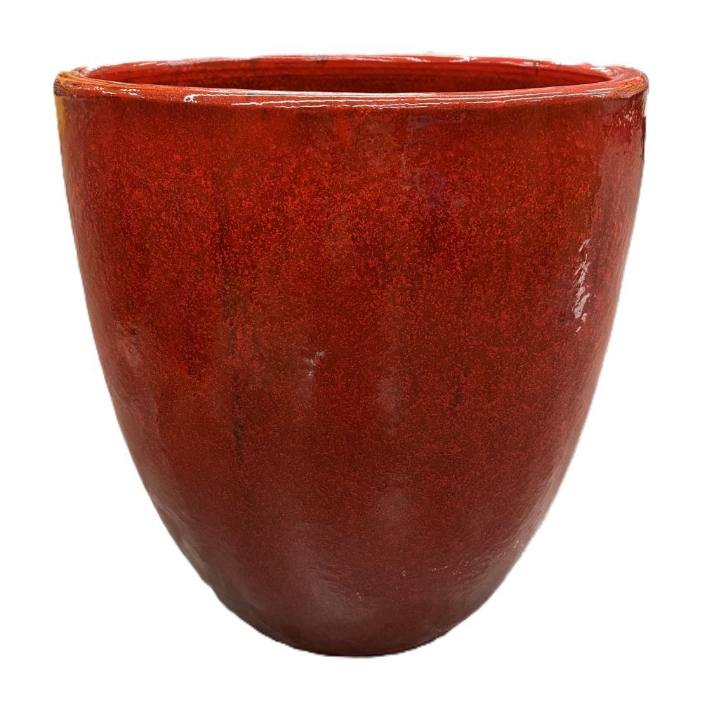 Pacific Home & Garden Milano Cone Red Pot, 14.5-In