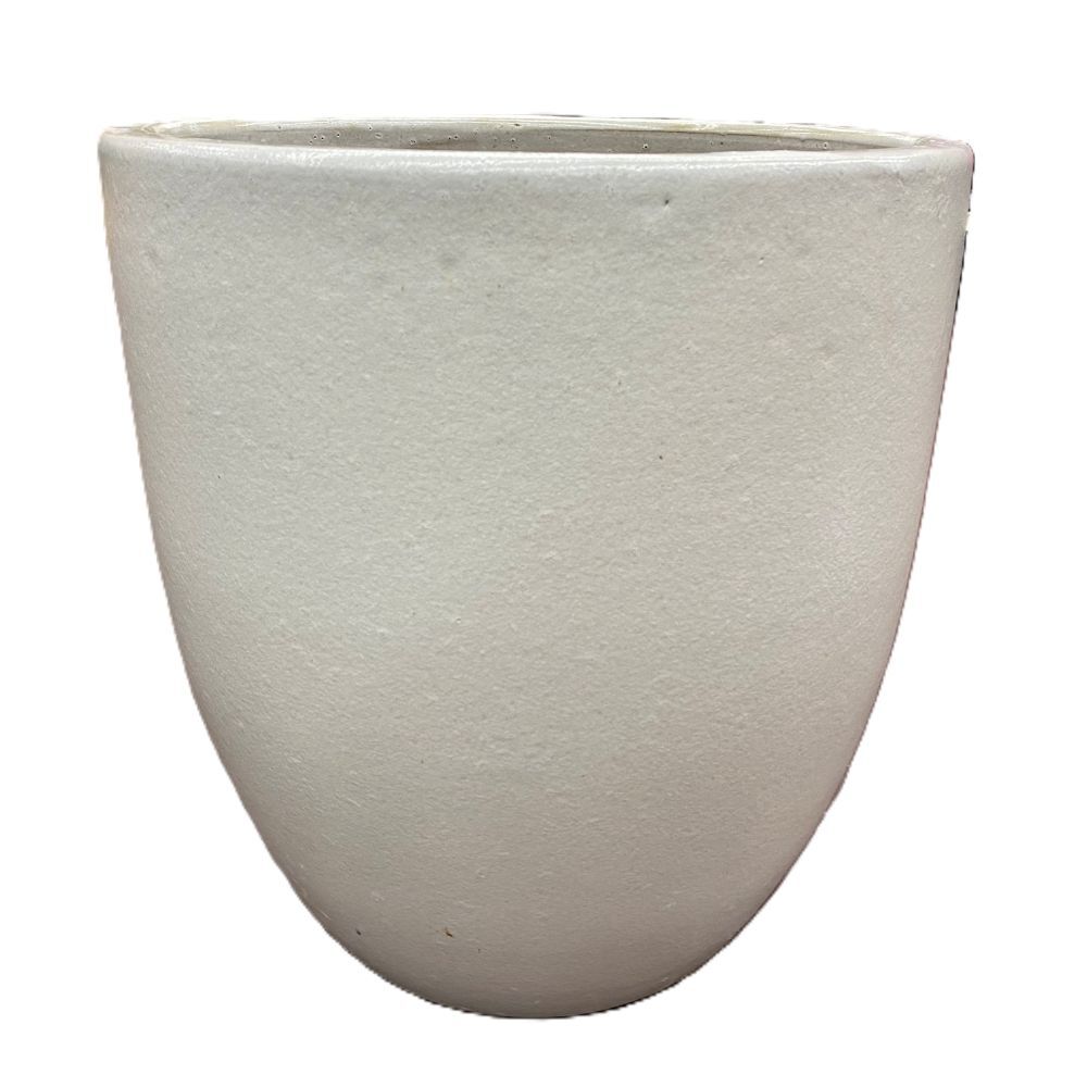 Pacific Home & Garden Milano Cone White Pot, 14.5-In