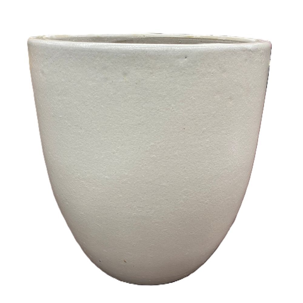 Pacific Home & Garden Milano Cone White Pot, 12-In