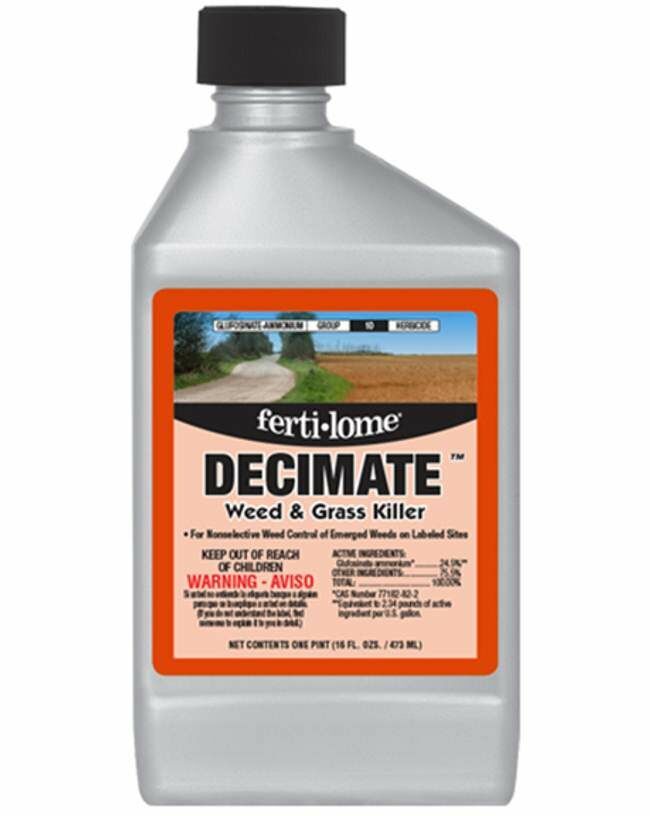 ferti-lome Decimate 24.5% Glufosinate - 16 oz