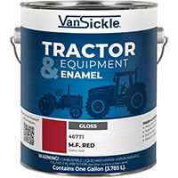 Van Sickle Paint Tractor & Equipment Flat Black Enamel, 1-Gal