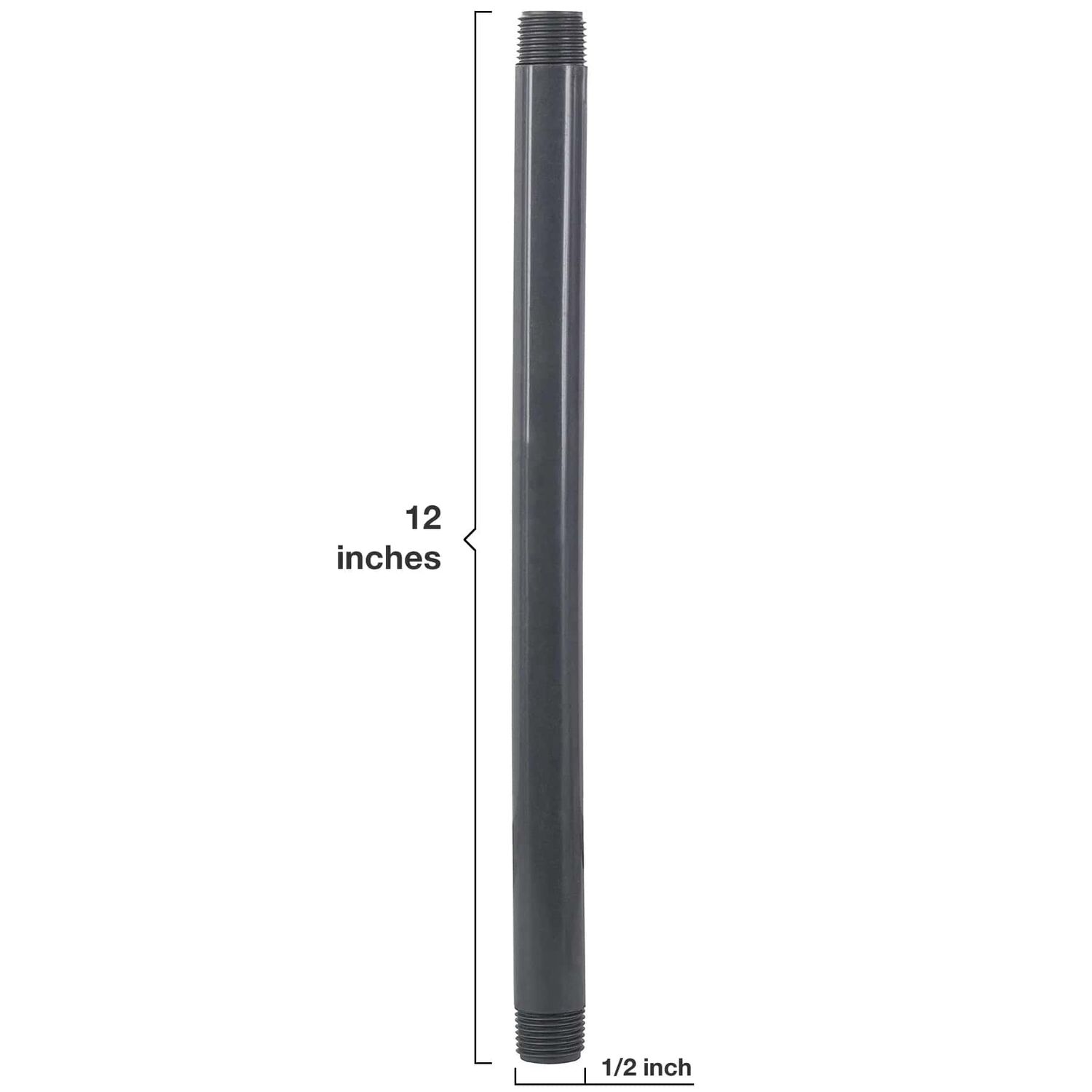 Orbit PVC Sprinkler Riser Pipe & Fittings, 1/2-In X 12-In