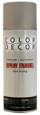Color Décor Spray Paint Enamel Gloss Silver, 10-Oz