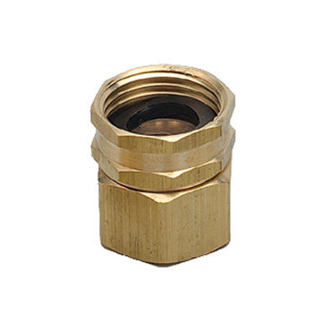 Orbit Brass Hose-To-Pipe Swivel Adapter, 3/4-In FPT x 3/4-In FHT