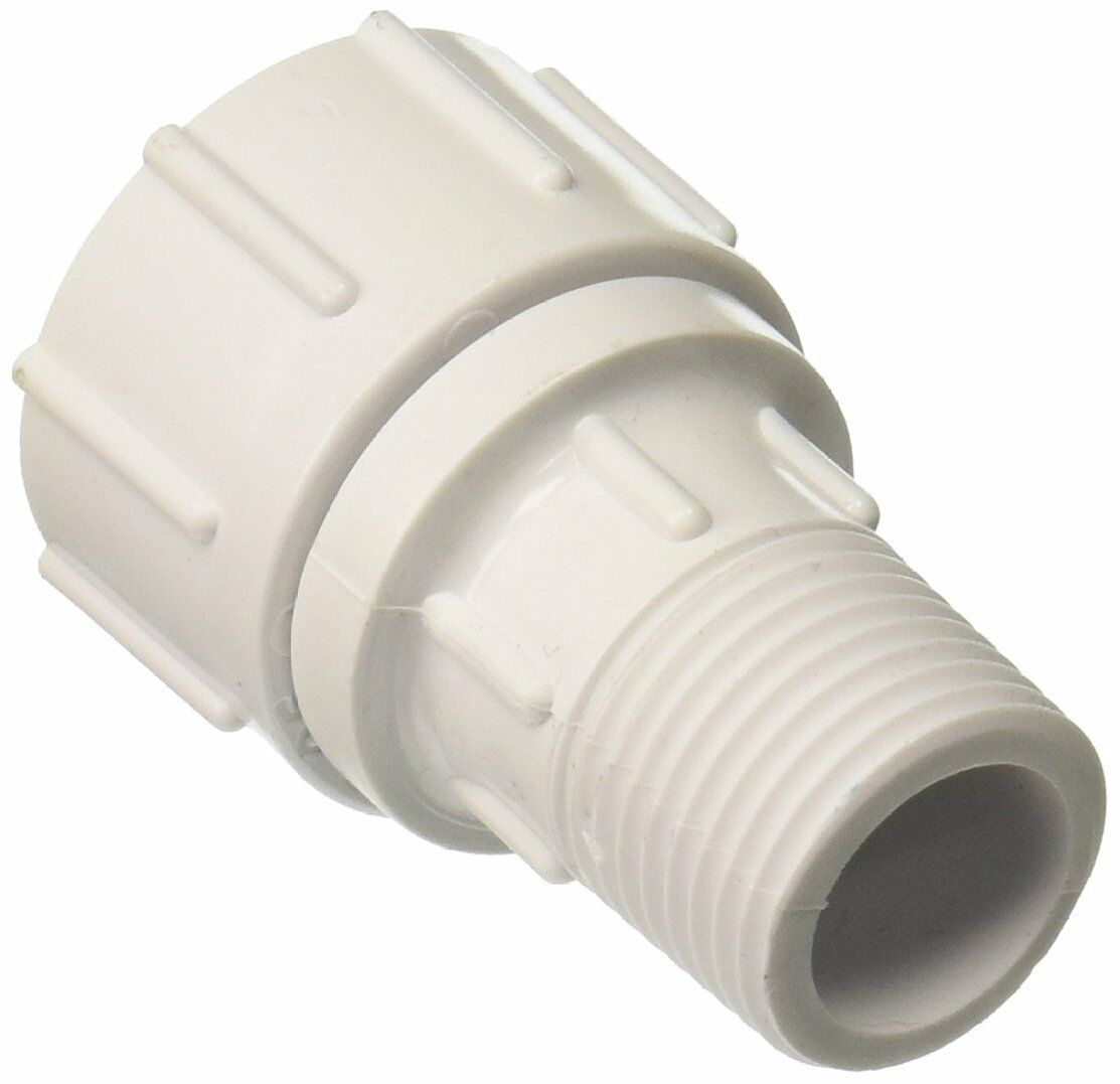 Orbit Plastic Hose-To-Pipe Fitting, 1/2-In MPT x 3/4-In FHT