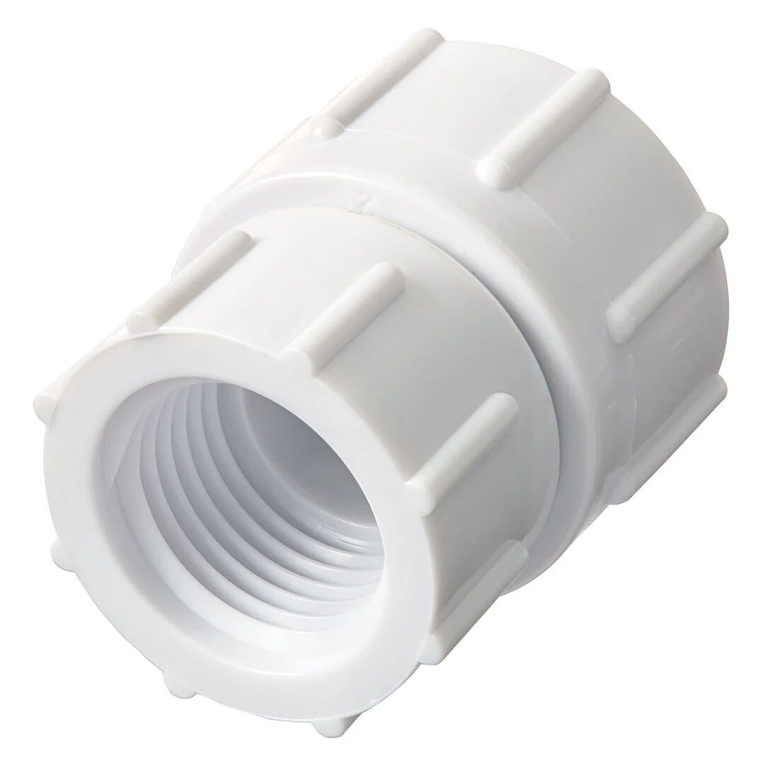 Orbit Plastic Swivel Hose-To-Pipe Fitting, 1/2-In FPT x 3/4-In FHT