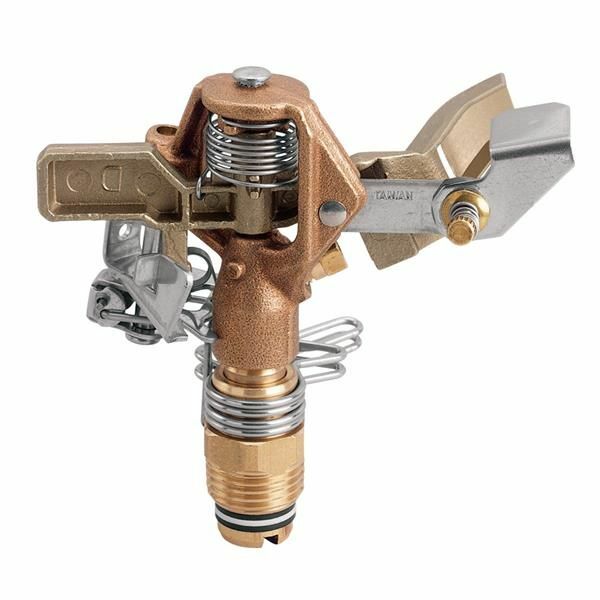 Orbit 1/2-In Brass 0°-360° Pattern Impact Sprinkler Head, 45-Ft