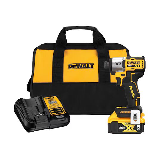 DeWalt Max XR Brushless Cordless 3-Speed Impact Driver Kit, 1/4-In 20-V