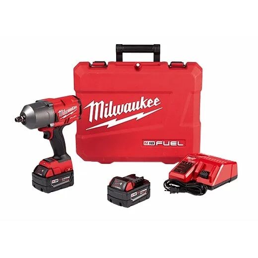 Milwaukee M18 FUEL High Torque Impact Wrench with Friction Ring Kit, 12-In