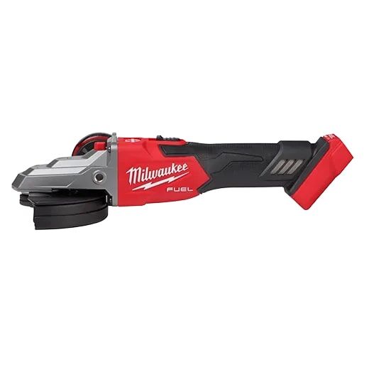 Milwaukee M18 FUEL 5-In Slide Switch Lock-On Flathead Braking Grinder