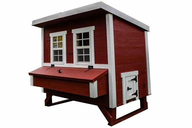 The Shed Yard Large Chicken Coop - Red/White