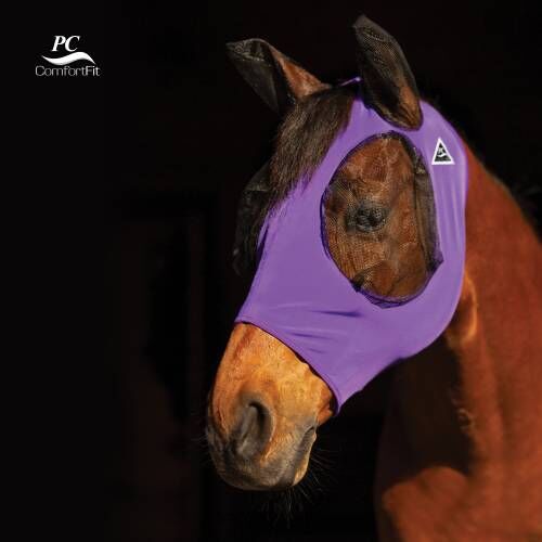 Professional's Choice Purple Cob Comfort Fit Lycra Fly Mask