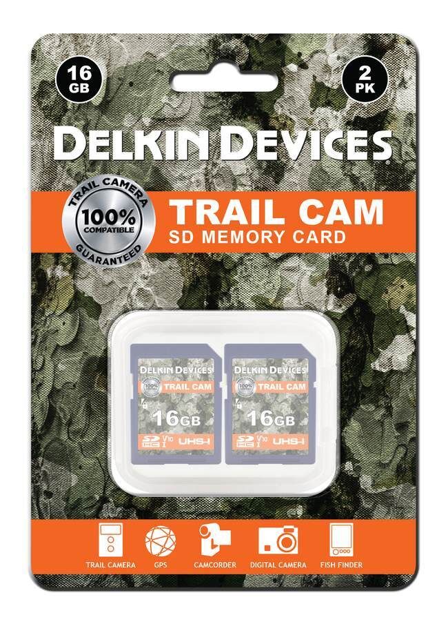 Delkin Devices Trail Camera Memory Card- 16Gb Sd- 2Pack