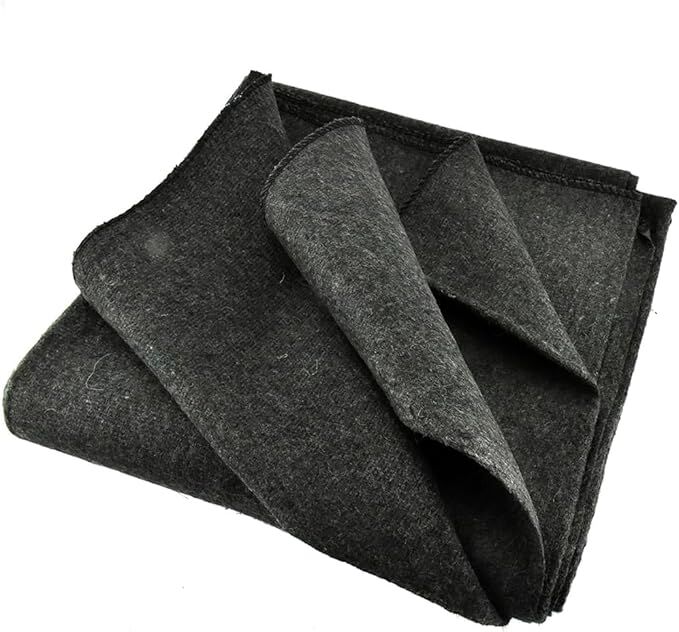 Sona Enterprises Multipurpose Gray 50% Wool Blanket, 51-In x 80-In