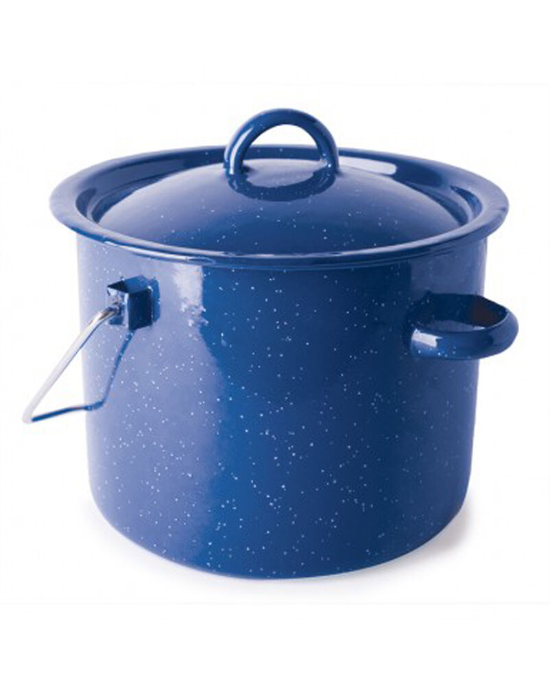 Stansport Enamel Straight Pot - Blue, 3.2 qt