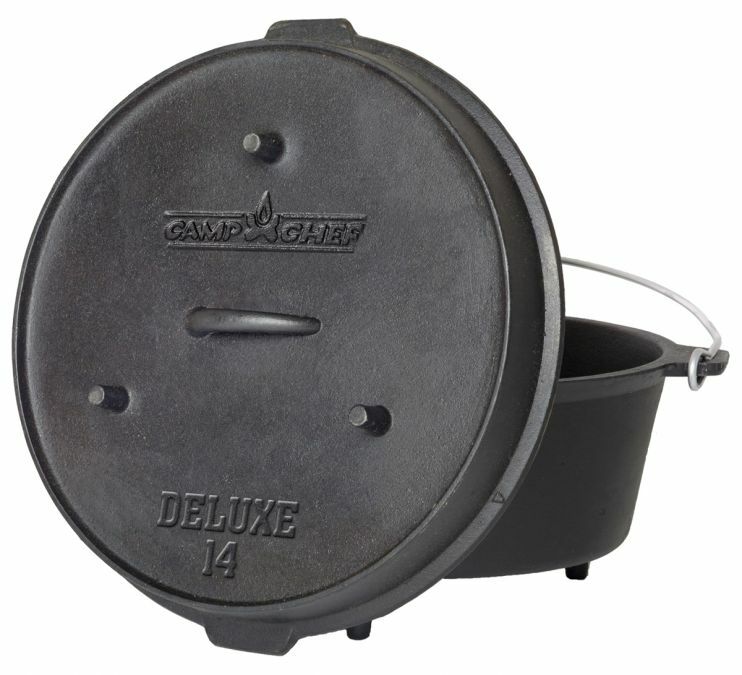 Camp Chef Cast Iron Deluxe Dutch Oven - 14 in