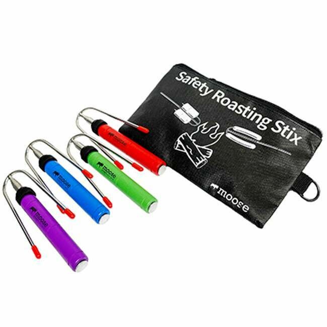 Moose Adventure Set Of 4 Stainless Steel Telescoping Campfire Roasters