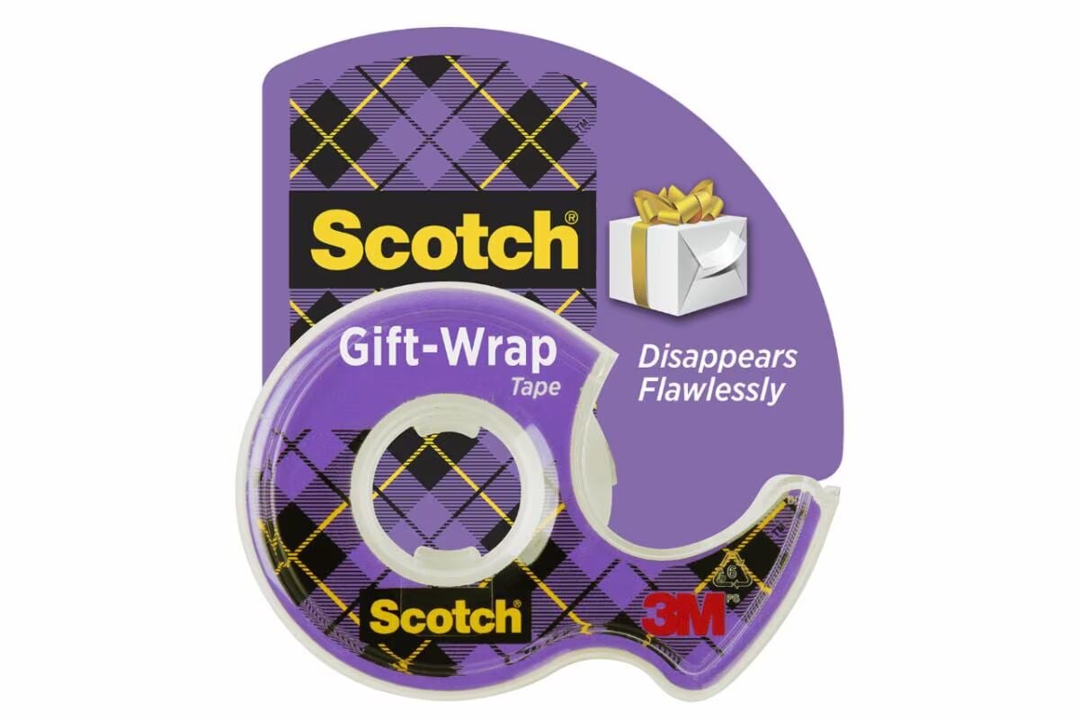 Scotch Gift-Wrap Tape Dispensered Roll, 650-In