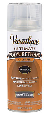 Varathane Premium Polyurethane Semi-Gloss Oil-Based Spray, 12-Oz