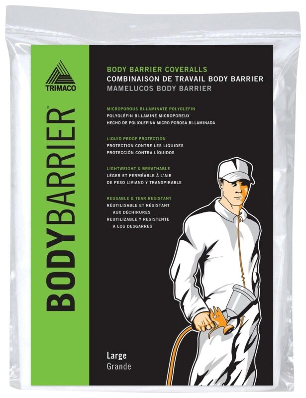 Trimaco BodyBarrier Large Professional Protective Coveralls