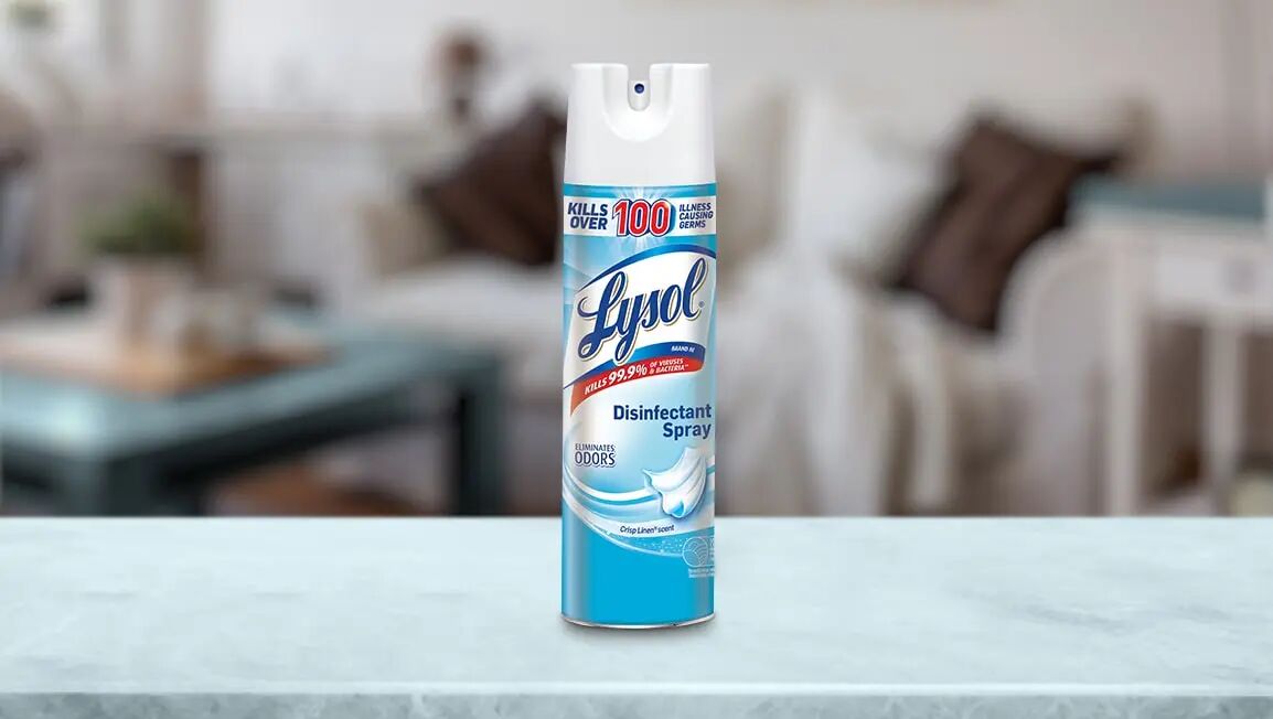 Lysol Disinfectant Crisp Linen Scent Spray, 12.5-Oz