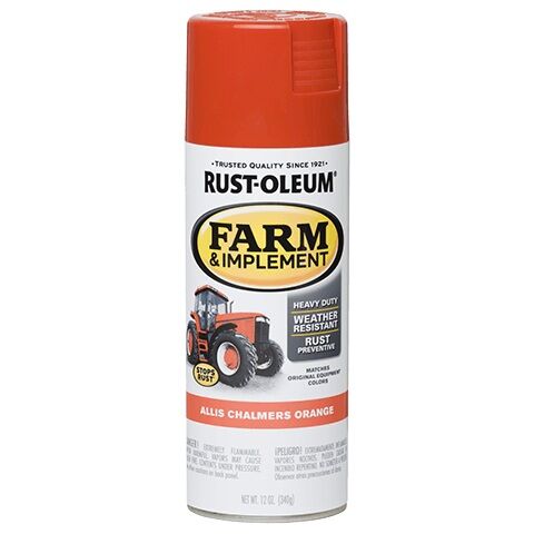 Rust-Oleum Farm & Implement Allis Chalmers Orange Spray Paint, 12-Oz