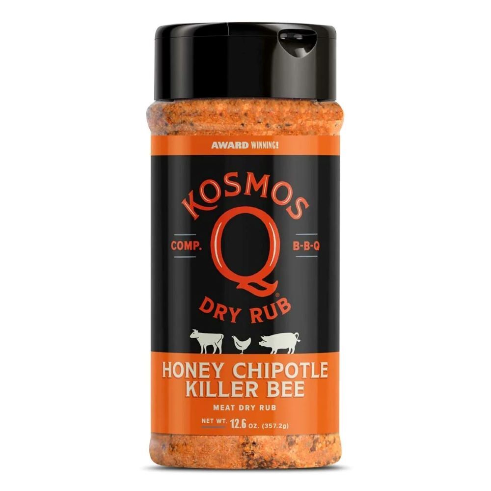 Kosmos Q Spicy Killer Bee Chipotle Honey Rub, 12.6-Oz