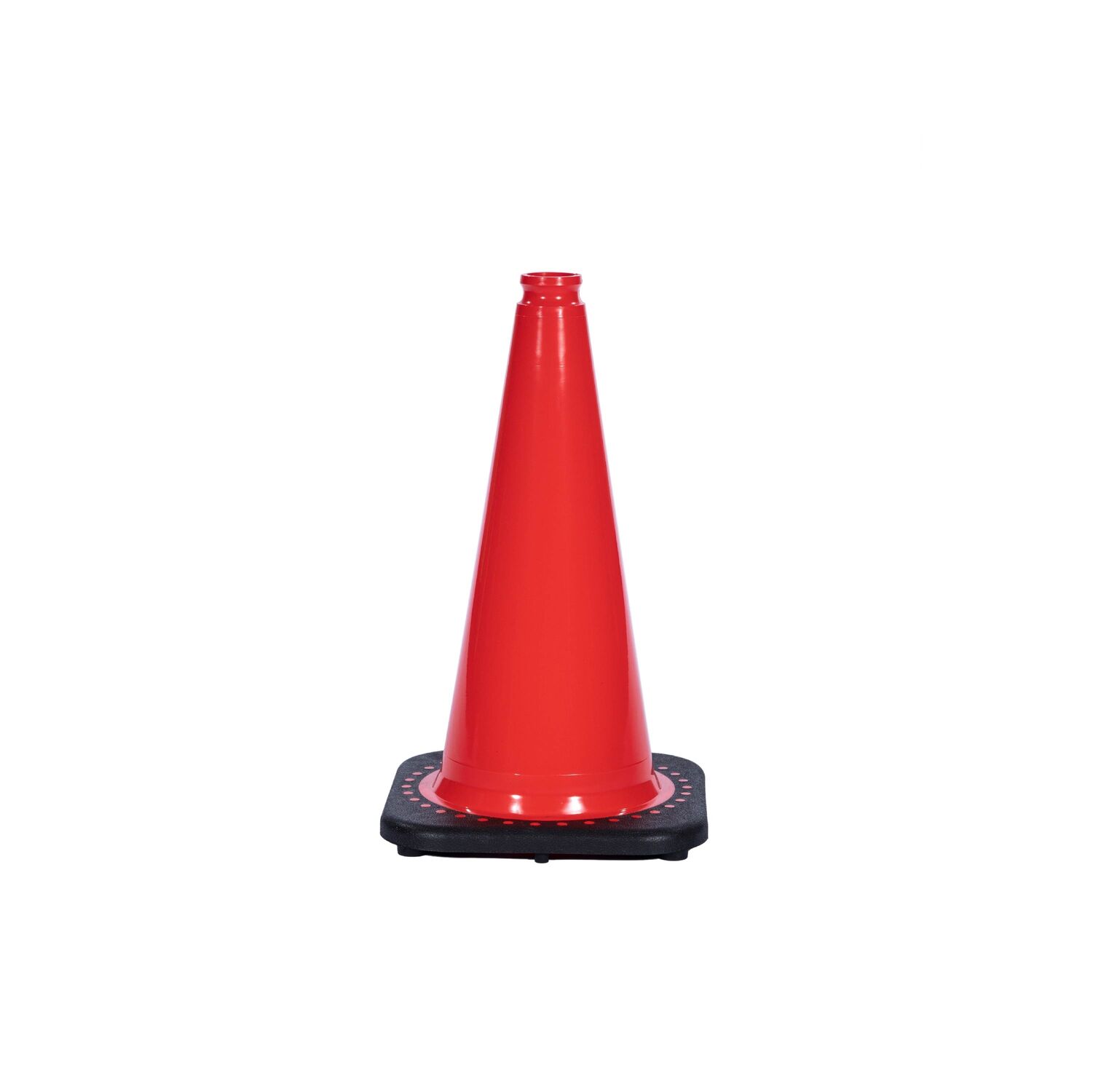 JBC Safety Plastic Revolution Series Orange Traffic Cone, 3-Lb, 18-In