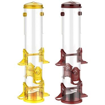 Stokes Select Jumbo 6 Feeding Port Finch Feeder Assorted Colors, 3-Lb