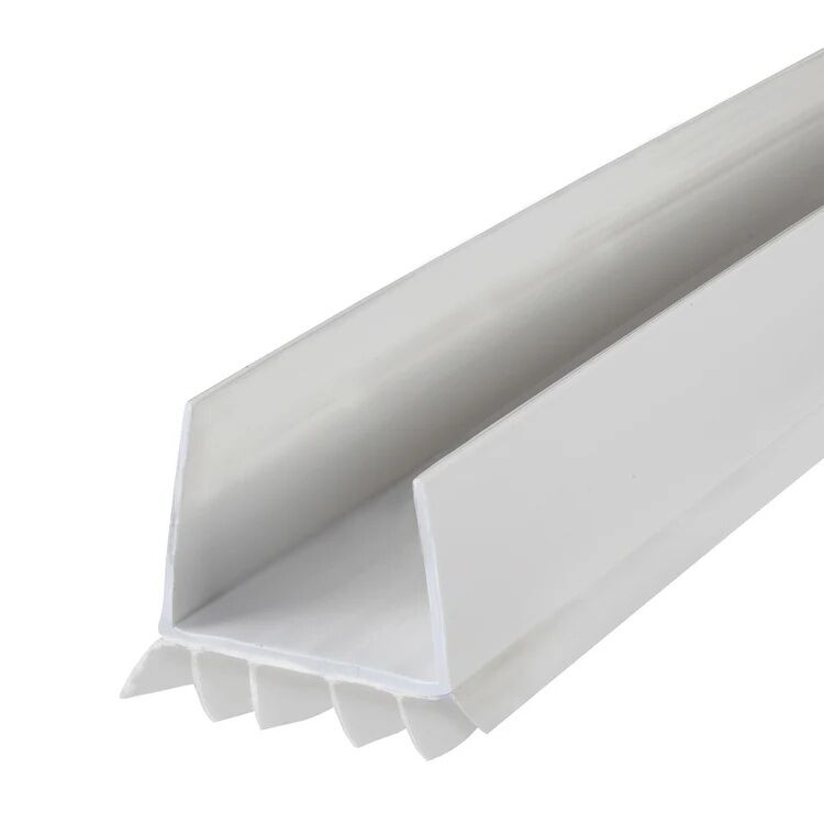 M-D Building Products White Vinyl Cinch U-Shape Slide-On Under Door Seal, 2-In x 1 3/4-In x 36-In