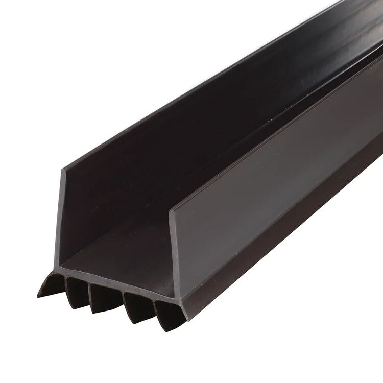 M-D Building Products Brown Vinyl Cinch U-Shape Slide-On Under Door Seal, 2-In x 1 3/4-In x 36-In