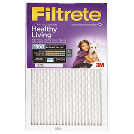 Filtrete MPR 1500 Allergen, Bacteria & Virus Air Filter, 14-In X 20-In
