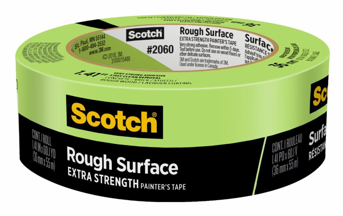 Scotch Rough Surface Painter’s Tape 2060, 1.41-In x 60-Yd