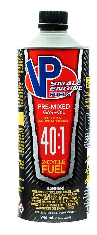 VP Racing Small Engine Fuels 40:1 Pre-Mixed Gas+Oil 2-Cycle, 32-Oz